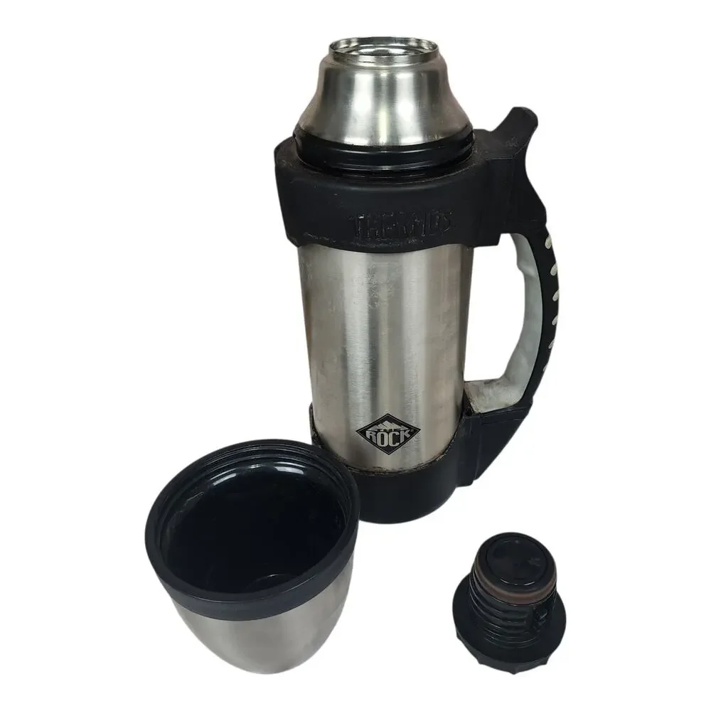 Thermos The Rock Vacuum Max Insulated 1 Ltr Beverage Bottle Stainless Steel